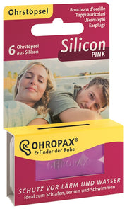 Ohropax silicon pink tappi preauricolari 6 pezzi