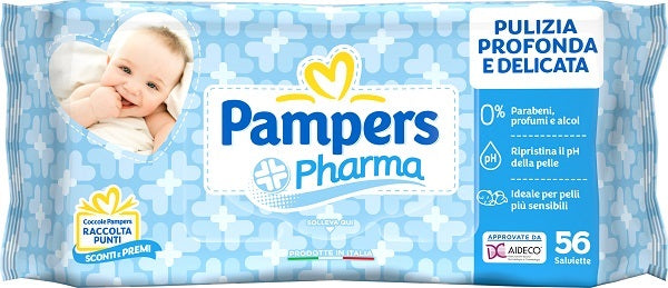 Pampers pharma salviette 56 pezzi