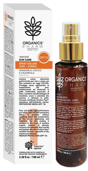 Organics pharm spray solare viso corpo spf15 100 ml