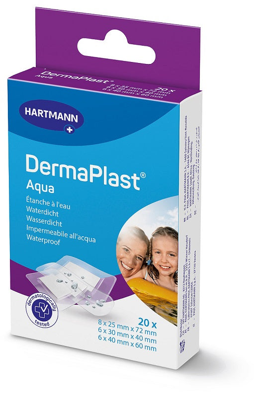 Dermaplast aqua cerotto 3 formati 20 pezzi