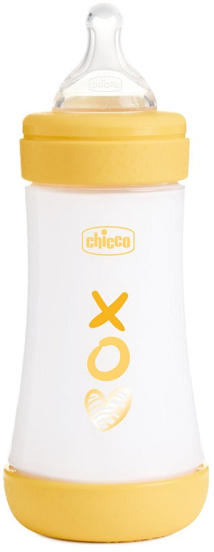 Chicco biberon p5 240ml med silicone uni