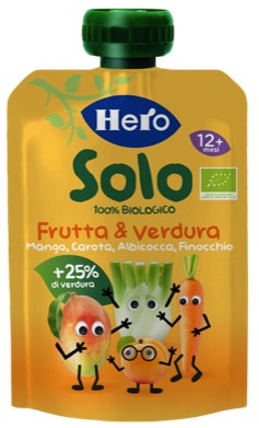 Hero solo omogeneizzato mango albicocca finocchio 100 g