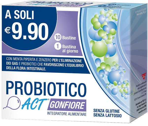 Probiotico act gonfiore 10 bustine