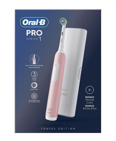 Oralb pro 1 rosa spazzolino elettrico+tc