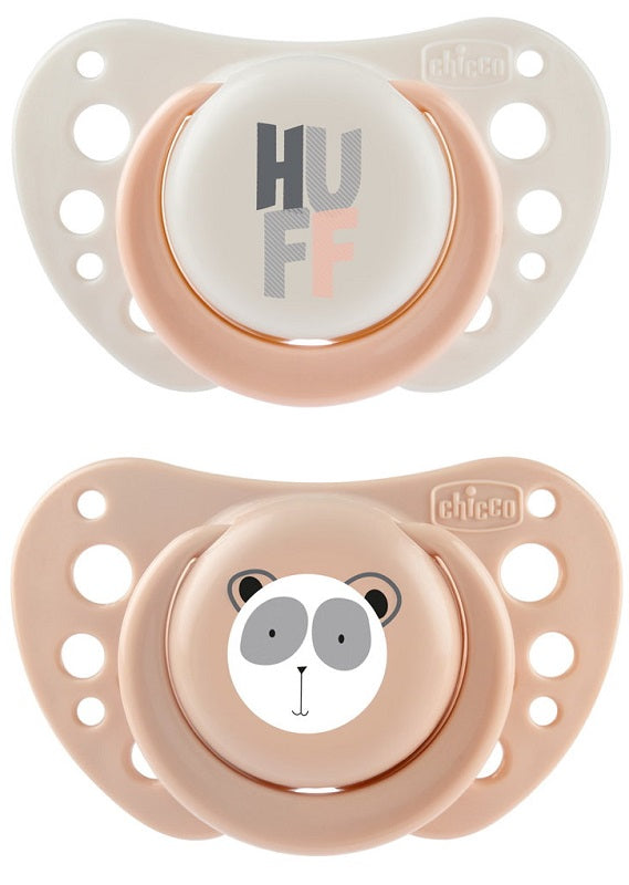 Chicco succhietti air rosa silicone 2-6 mesi 2 pezzi