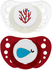 Chicco succhietti air rosso lumi silicone 16-36 mesi 2 pezzi