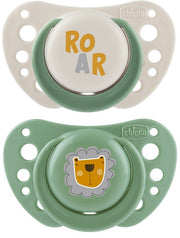 Chicco succhietti air verde silicone 2-6 mesi 2 pezzi