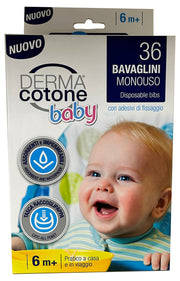 Dermacotone baby bavaglini monouso 36 pezzi