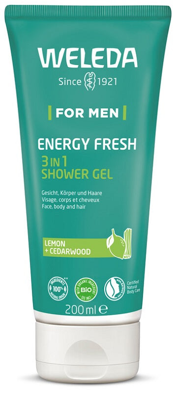 Doccia for men energy fresh 3in1 shower gel 200 ml