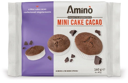 Amino mini cake cacao 4 pezzi da 40 g