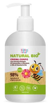Babystar crema corpo natural bio 300 ml