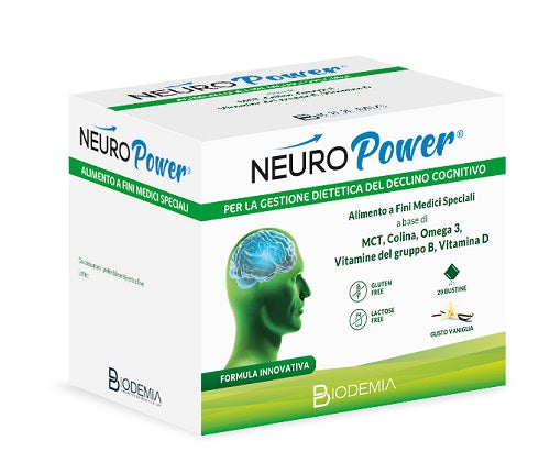 Biodemia neuropower 20 bustine gusto vaniglia