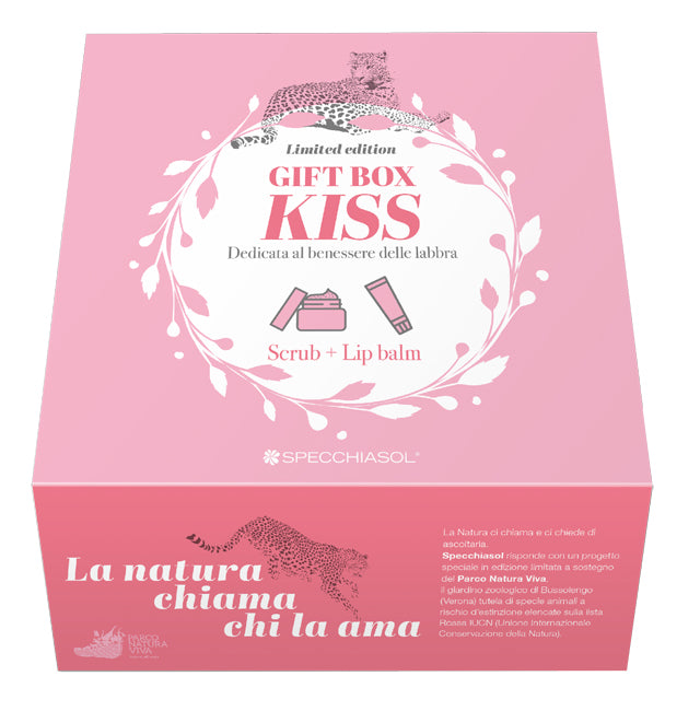 Gift box kiss 1 scrub labbra 15 ml + 1 balsamo labbra 15 ml