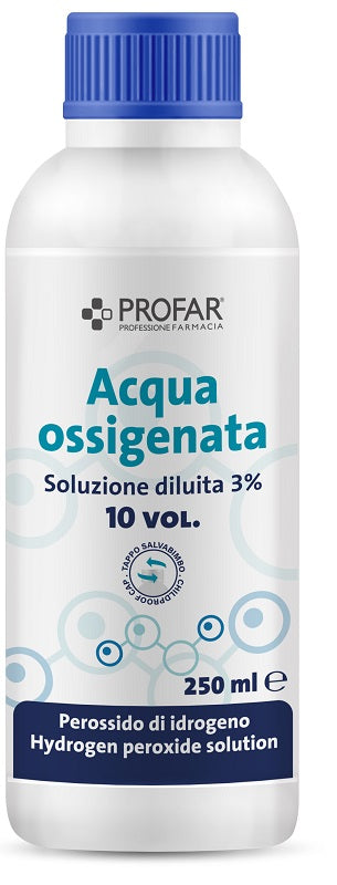 Profar acqua ossigenata soluzione diluita 3% 10 volumi 250 ml