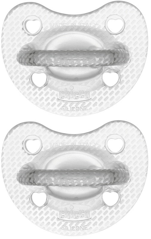 Chicco gommotto silicone crystal 6-16 mesi 2 pezzi