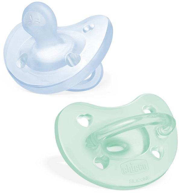 Chicco gommotto silicone azzurro 2-6 mesi 2 pezzi