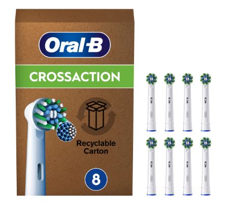 Oralb power refill eb50r crossaction 8 pezzi