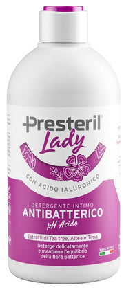 Lady presteril detergente intimo antibatterico/ph acido 500  ml