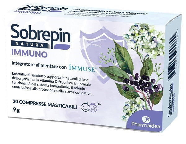 Sobrepin natura immuno 20 compresse masticabili