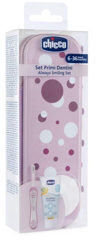 Chicco set dentale 6 mesi+ rosa
