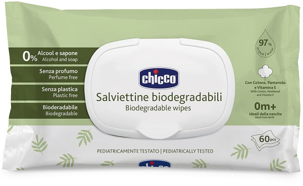 Chicco salviette bio 60 pezzi plaque