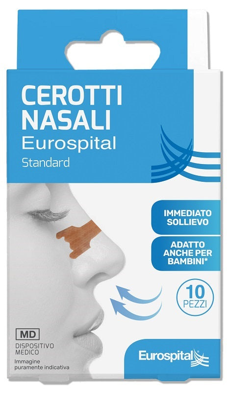 Cerotti nasali standard 5,6x1,8cm 10 pezzi