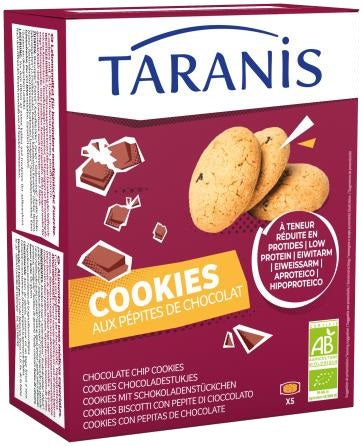 Taranis cookies con pepite al cioccolato 5 monoporzioni da 32 g