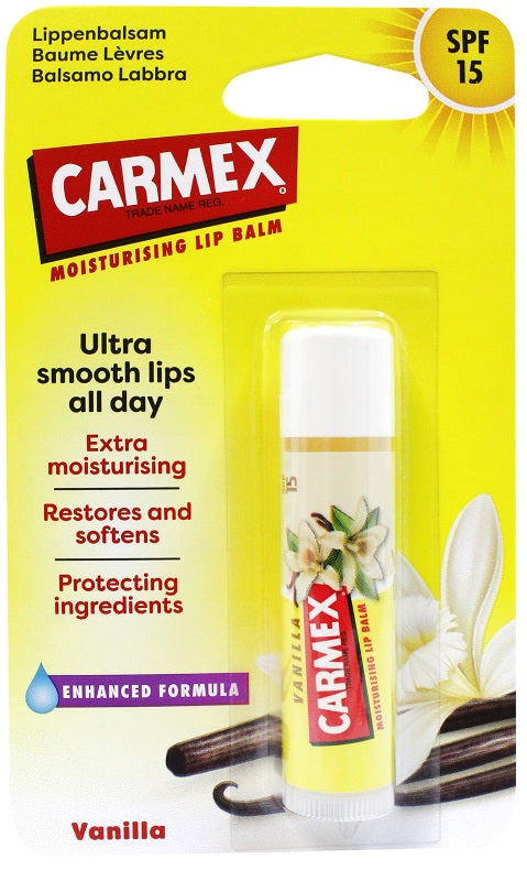 Carmex balsamo labbra vaniglia spf15 4,25 g