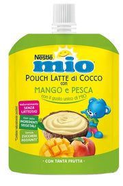 Mio pouch latte di cocco con mango e pesca 90 g