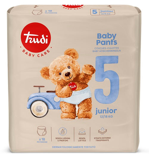 Trudi baby pants junior 12/18 kg 18 pezzi