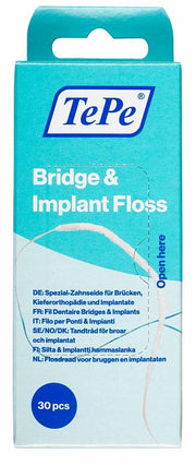 Tepe filo ponti & impianti tepe bridge & implant floss 30 pezzi