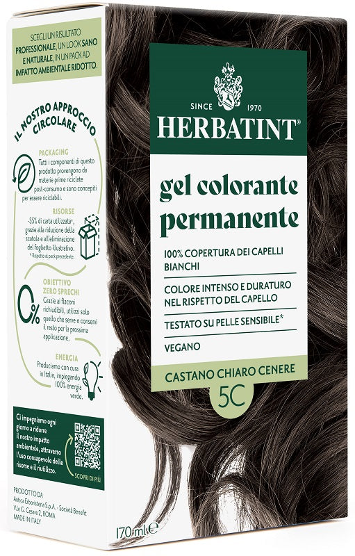 Herbatint 5c castano chiaro cenere 170 ml