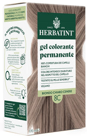 Herbatint 8c biondo chiaro cenere 170 ml