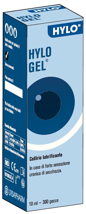 Collirio lubrificante hylo gel ialuronato di sodio 2 mg/ml 10 ml