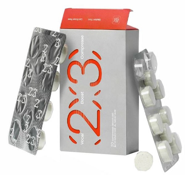 Vocal boost 20 compresse orosolubili senza glutine e lattosio