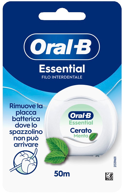 Oralb man filo interdentale cerato menta 50 metri