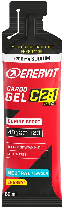 Enervit c2:1 pro carbo gel sodio neutral 60 ml gluten free