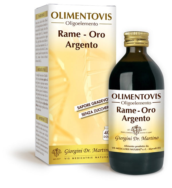 Rame oro argento olimentovis 200 ml con edulcoranti senza zuccheri