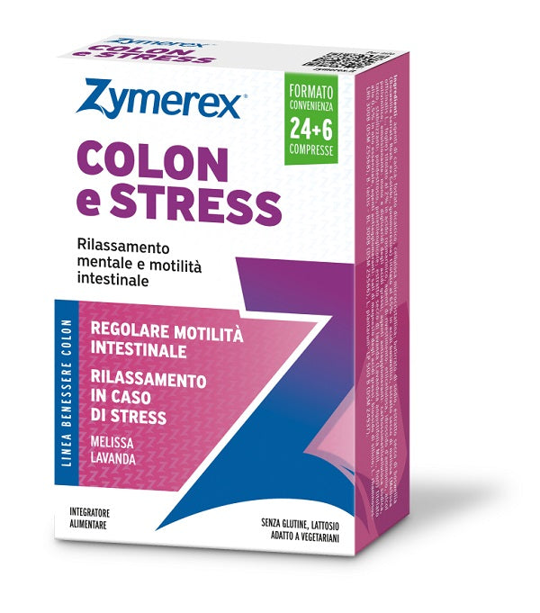 Zymerex colon e stress 30 compresse senza glutine senza lattosio