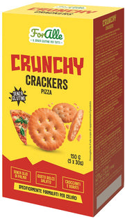 Foralle crunchy crackers pizza 5 bustine x 30 g senza olio di palma, gusto dolce salato