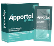 Apportal master 14 bustine da 7,5 g con edulcorante gusto arancia e passion fruit senza glutine senza lattosio