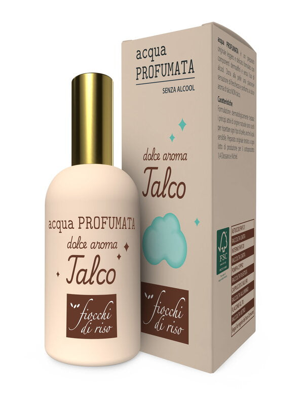 Fiocchi di riso acqua profumata talco senza alcool 50 ml