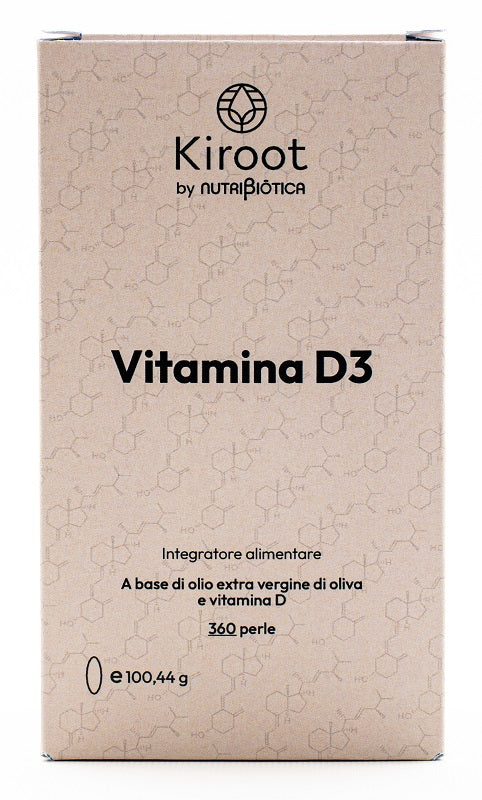 Kiroot by nutribiotica vitamina d3 360 perle senza glutine senza lattosio