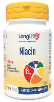 Longlife niacin 100mg 100 compresse divisibili senza glutine