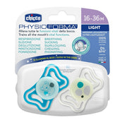 Chicco succhietto light lumi silicone 16-36m 2 pezzi