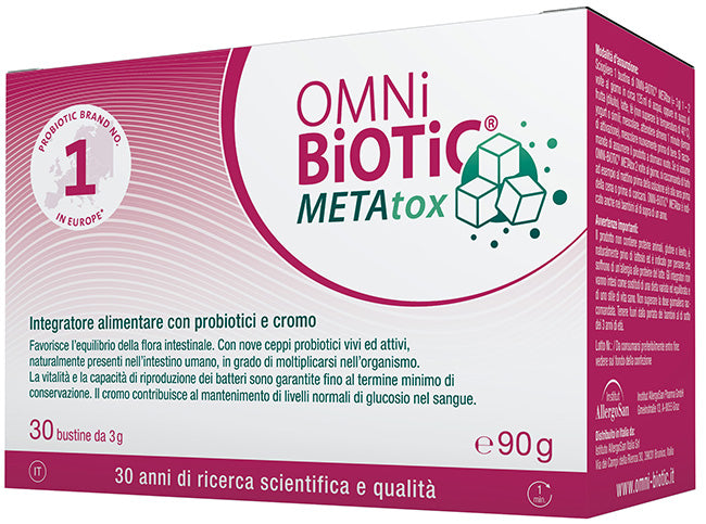 Omni biotic metatox 30 bustine 3 g senza glutine senza lattosio