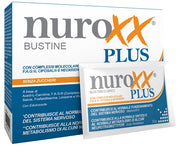 Nuroxx plus 16 bustine arancia rossa con edulcorante senza zuccheri e glutine naturalmente privo di lattosio