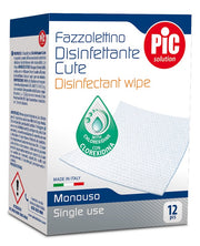 Pic solution fazzolettino disinfettante cute 12 pezzi