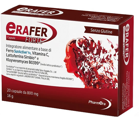 Erafer forte 20 capsule 800 mg senza glutine