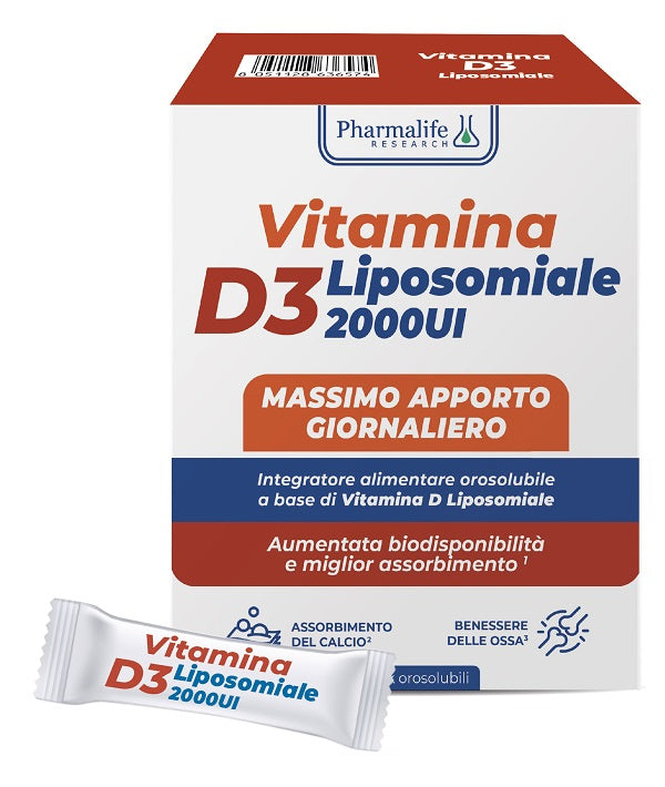 Vitamina d3 liposomiale 30 stick orosolubili 1,5 g senza glutine naturalmente privo di lattosio